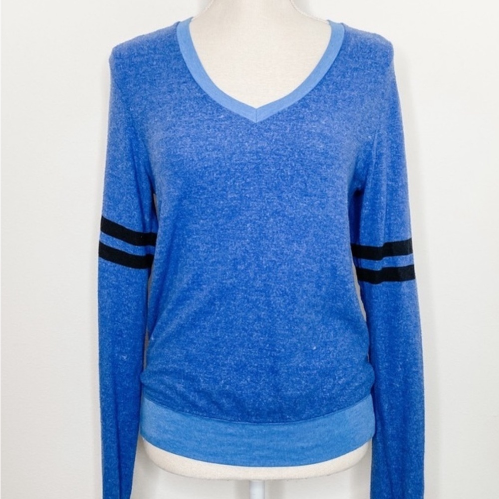 WILDFOX Essential Stripe V-neck pullover